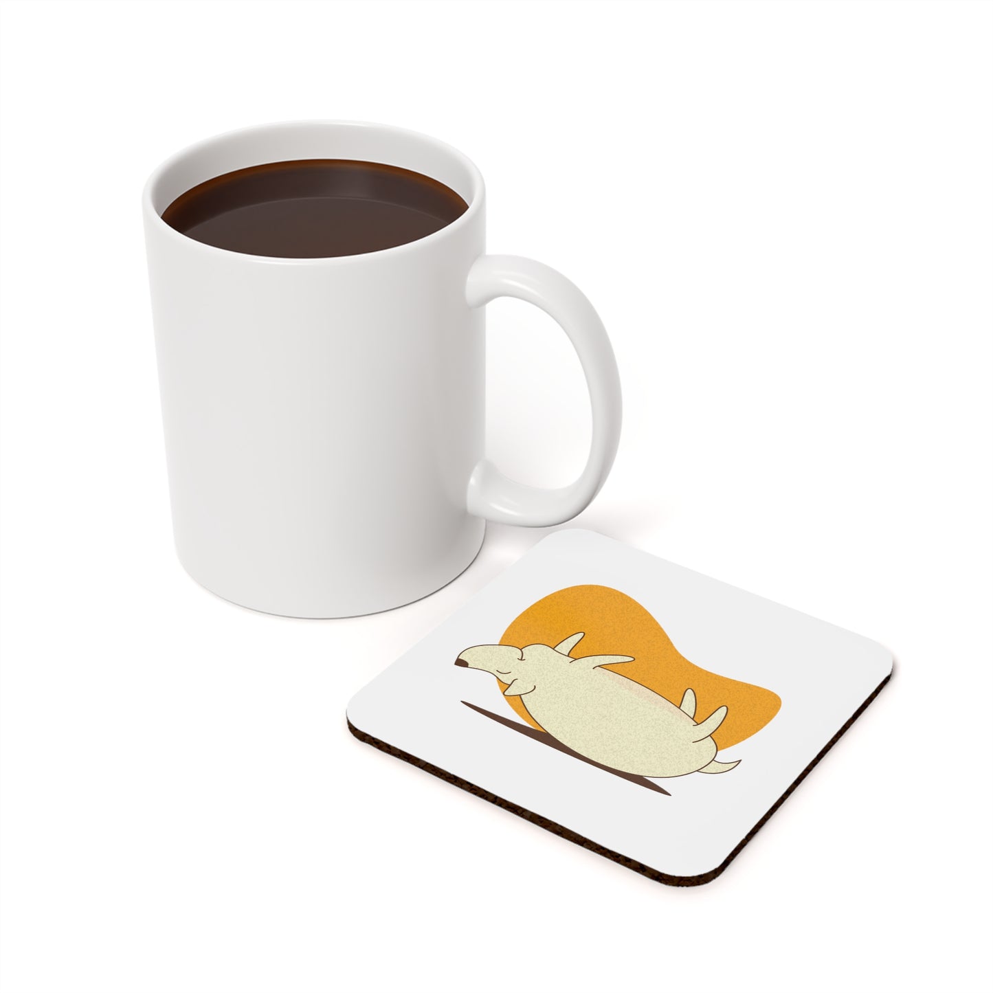 Cuddly Chubby | Cork Back Coaster
