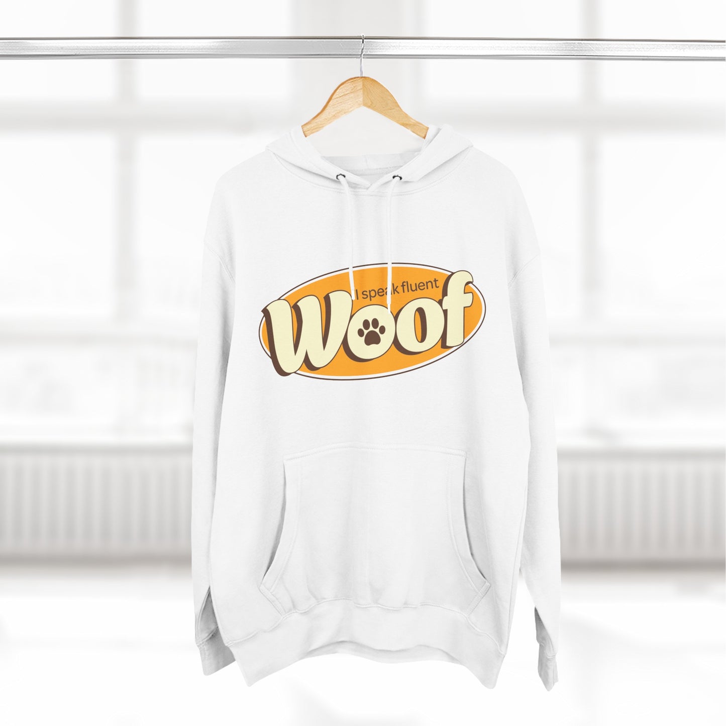 Three-Panel Fleece Hoodie
