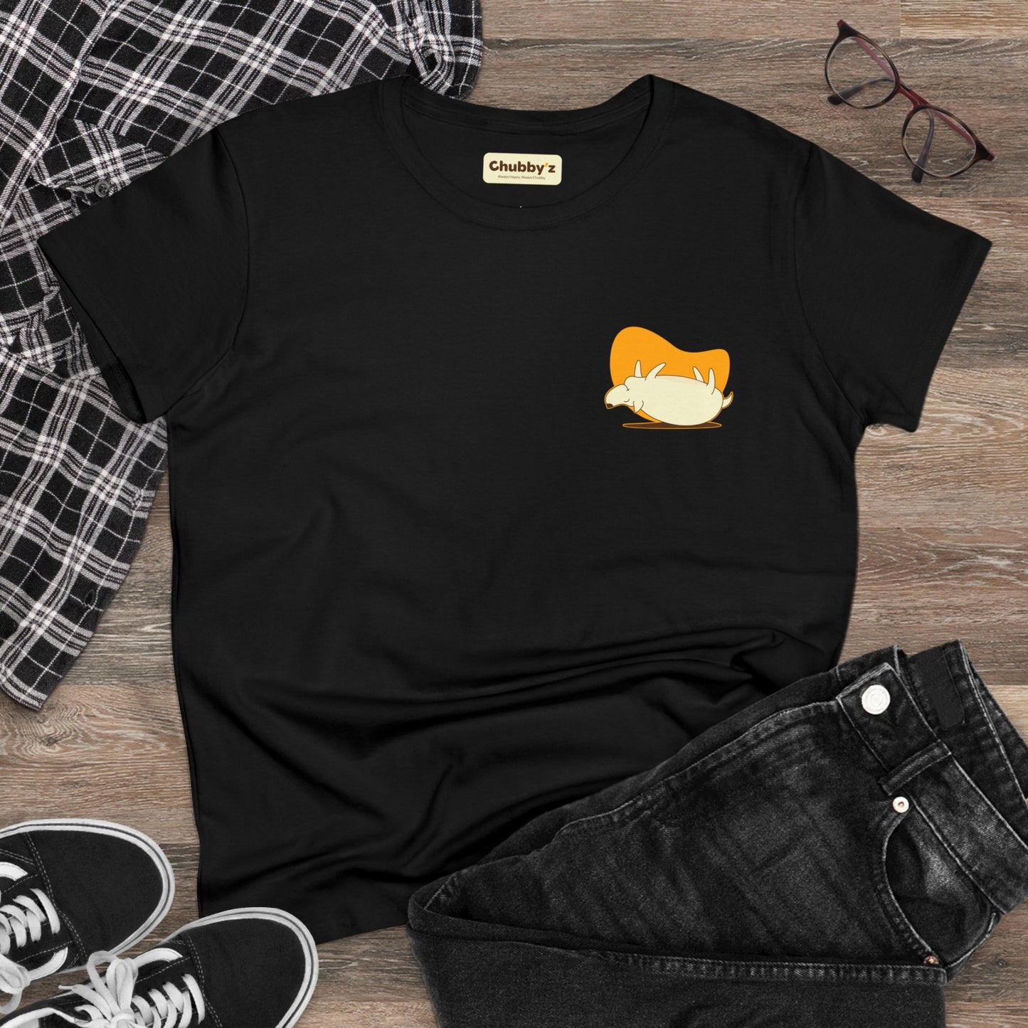 Eat, Sleep, Snuggle, Repeat women's T-shirt