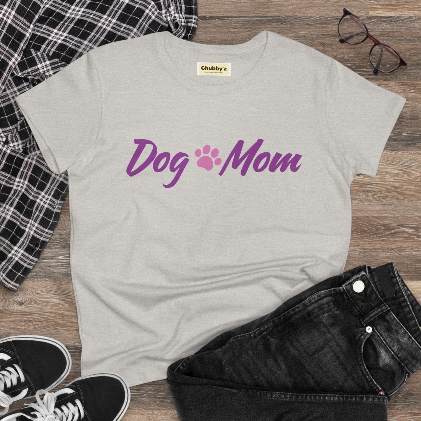 Dog Mom | Women's Midweight Cotton Tee