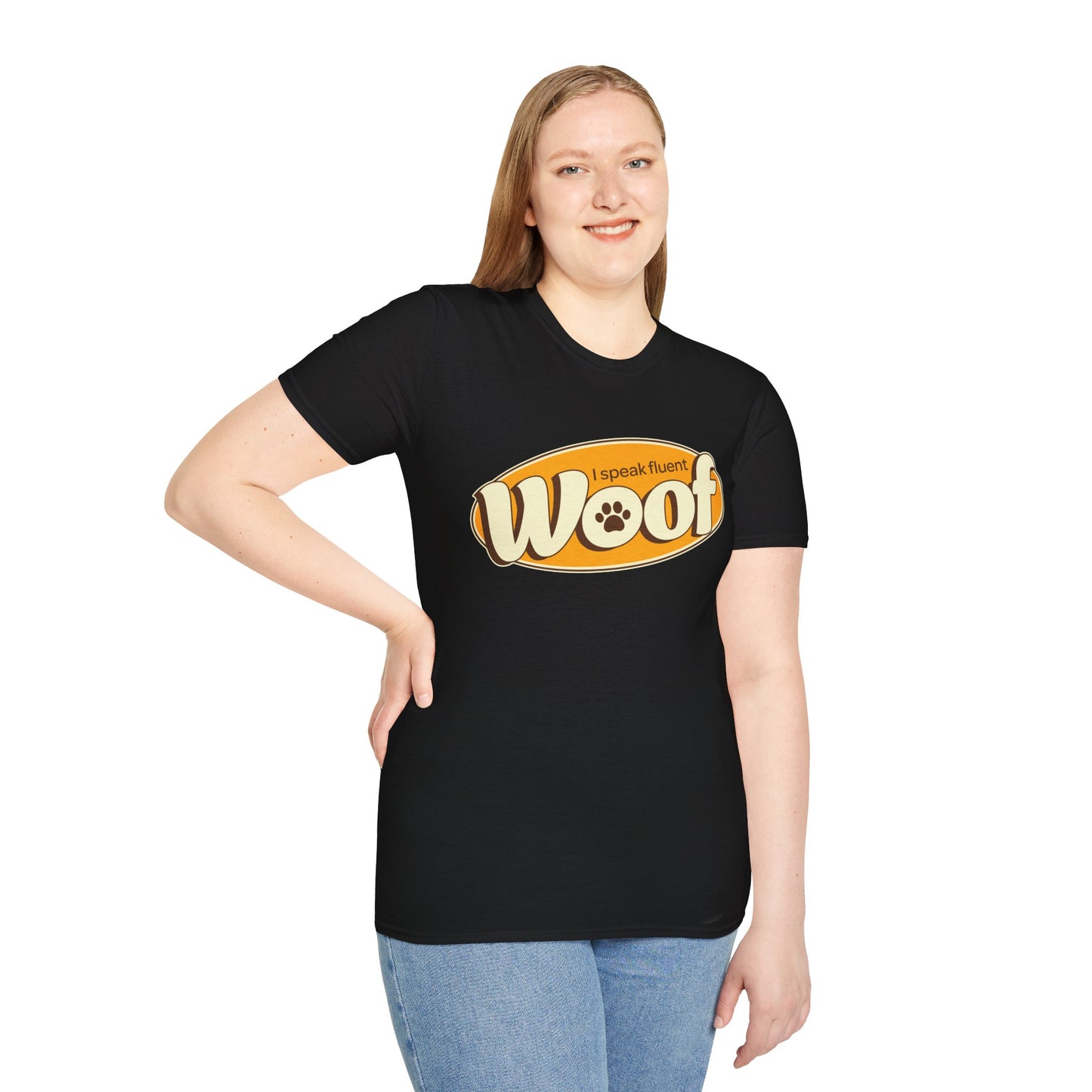 I Speak Fluent WOOF | Unisex Softstyle T-Shirt