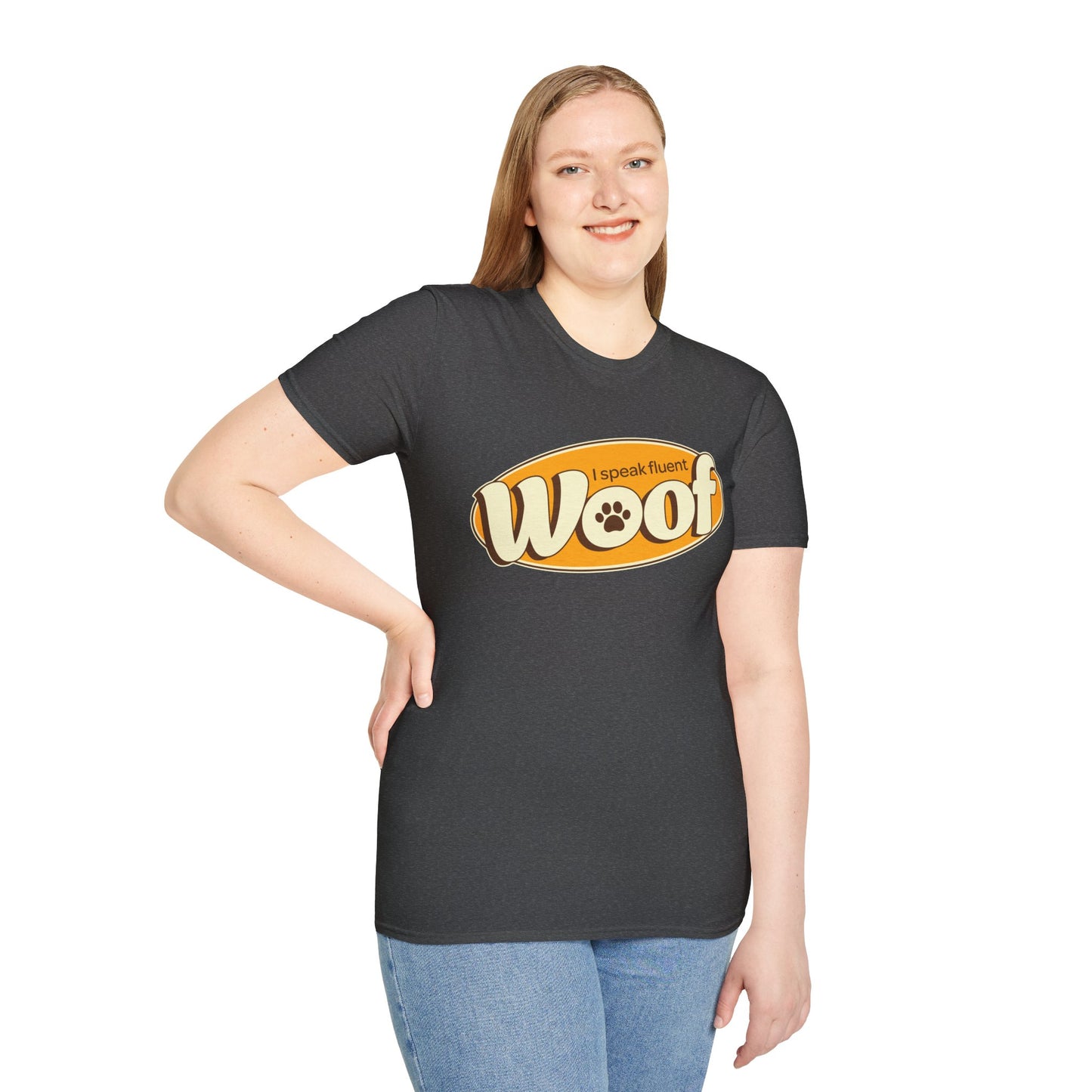 I Speak Fluent WOOF | Unisex Softstyle T-Shirt