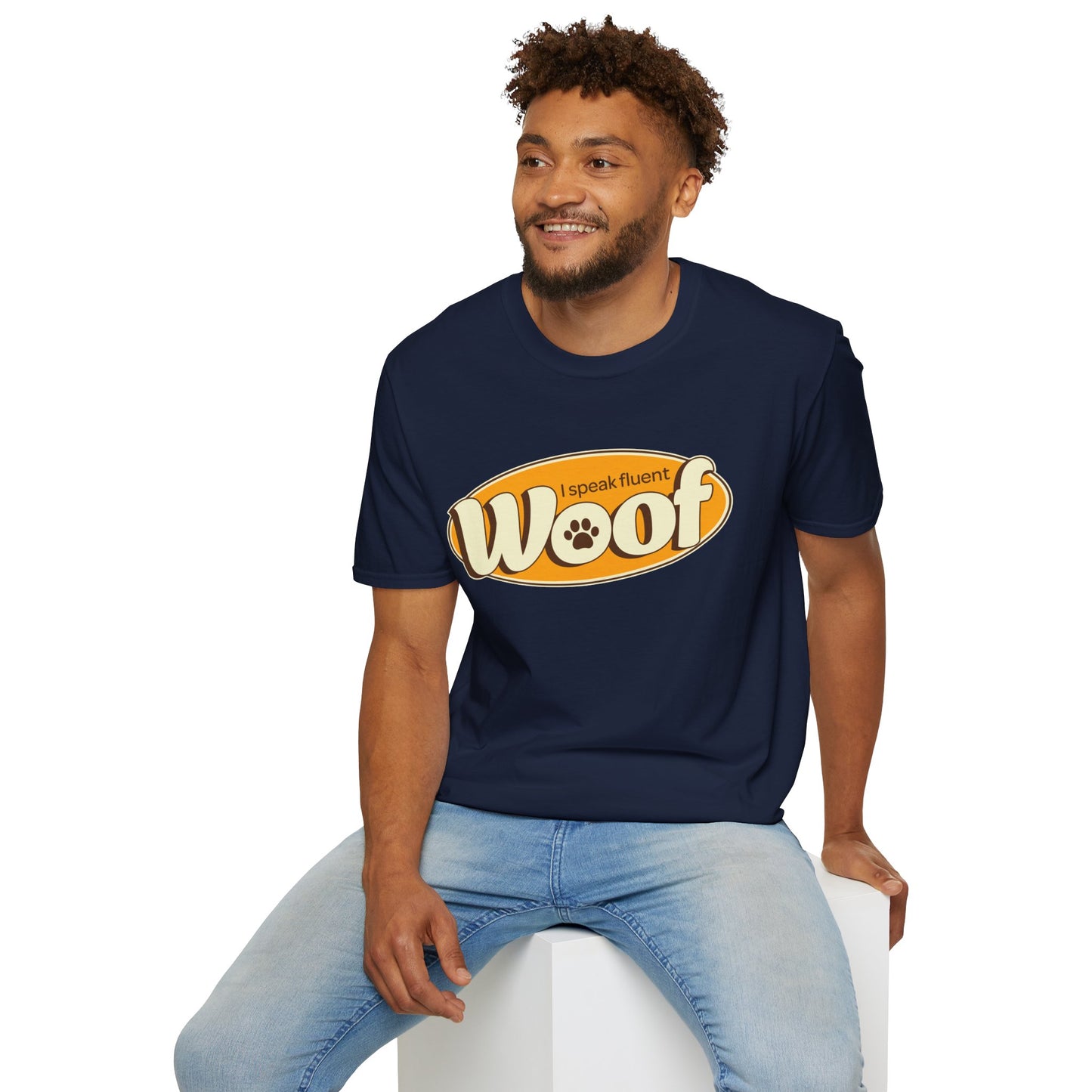 I Speak Fluent WOOF | Unisex Softstyle T-Shirt