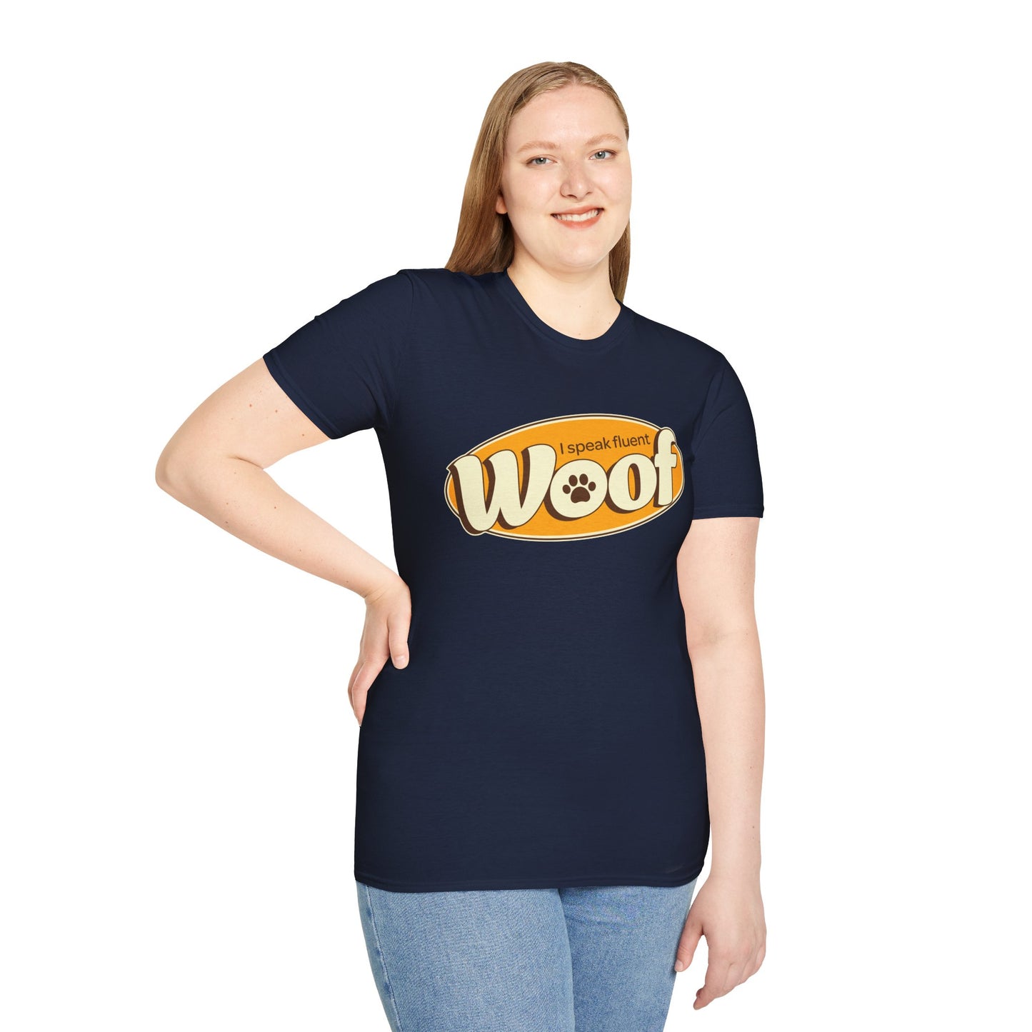 I Speak Fluent WOOF | Unisex Softstyle T-Shirt