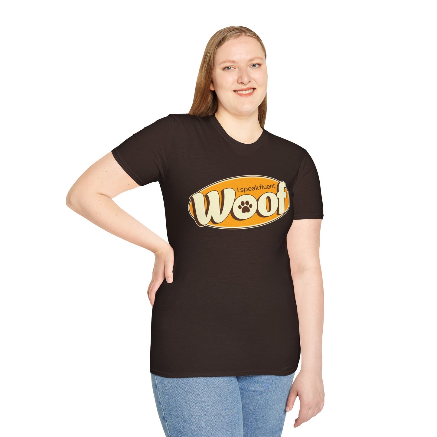 I Speak Fluent WOOF | Unisex Softstyle T-Shirt