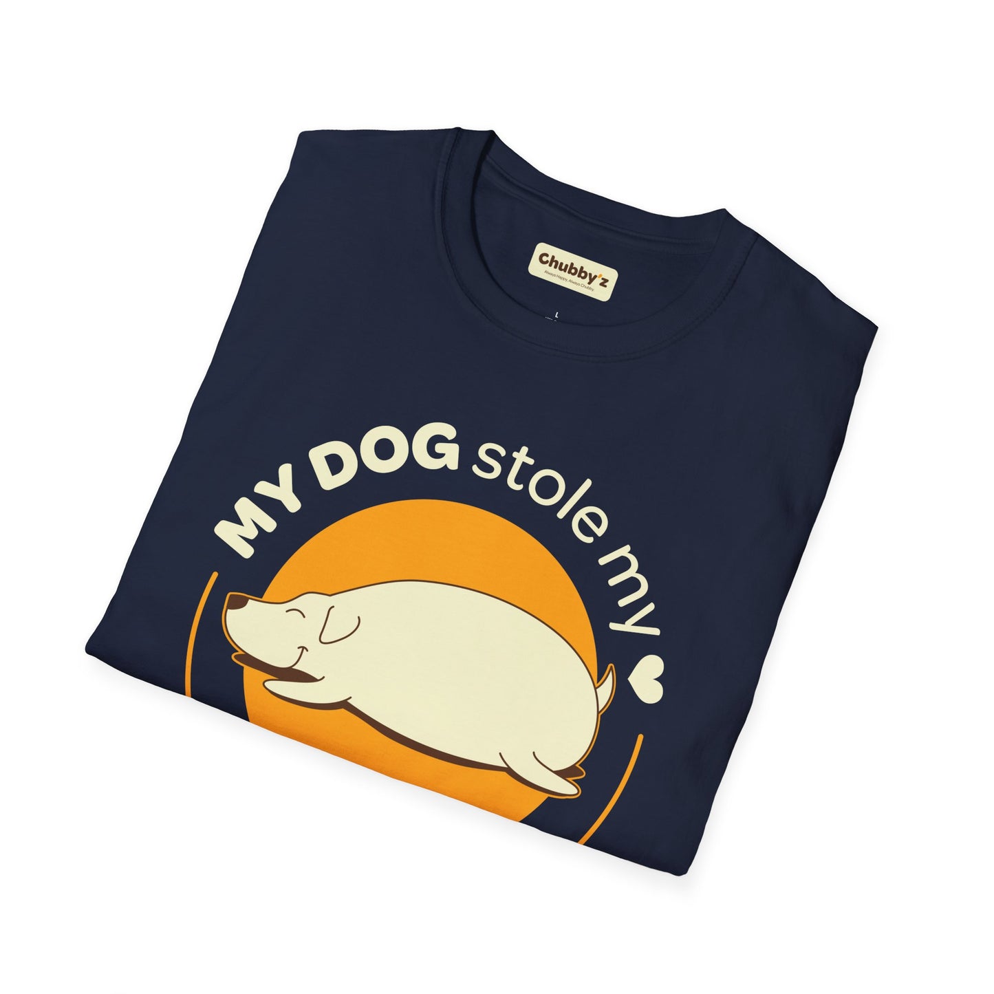 My dog stole my heart and my snacks | Unisex Softstyle T-Shirt