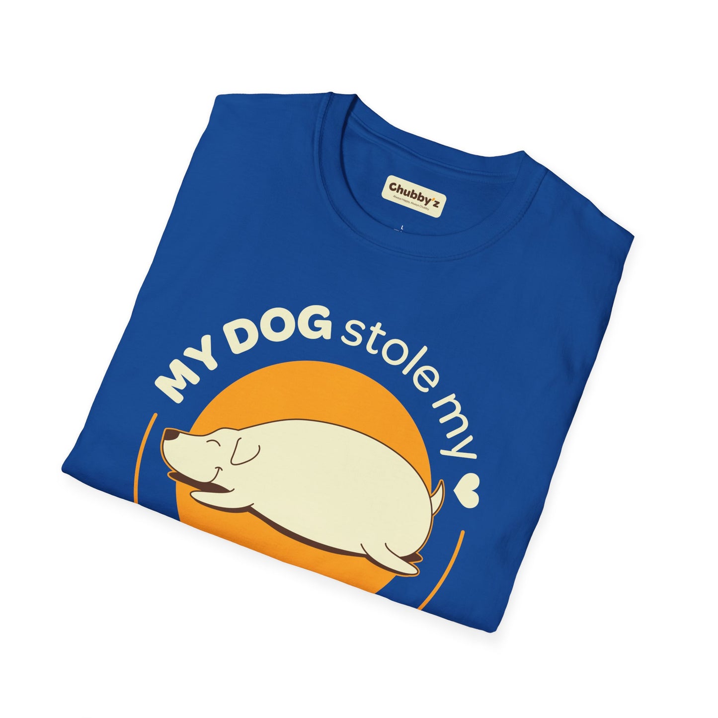 My dog stole my heart and my snacks | Unisex Softstyle T-Shirt