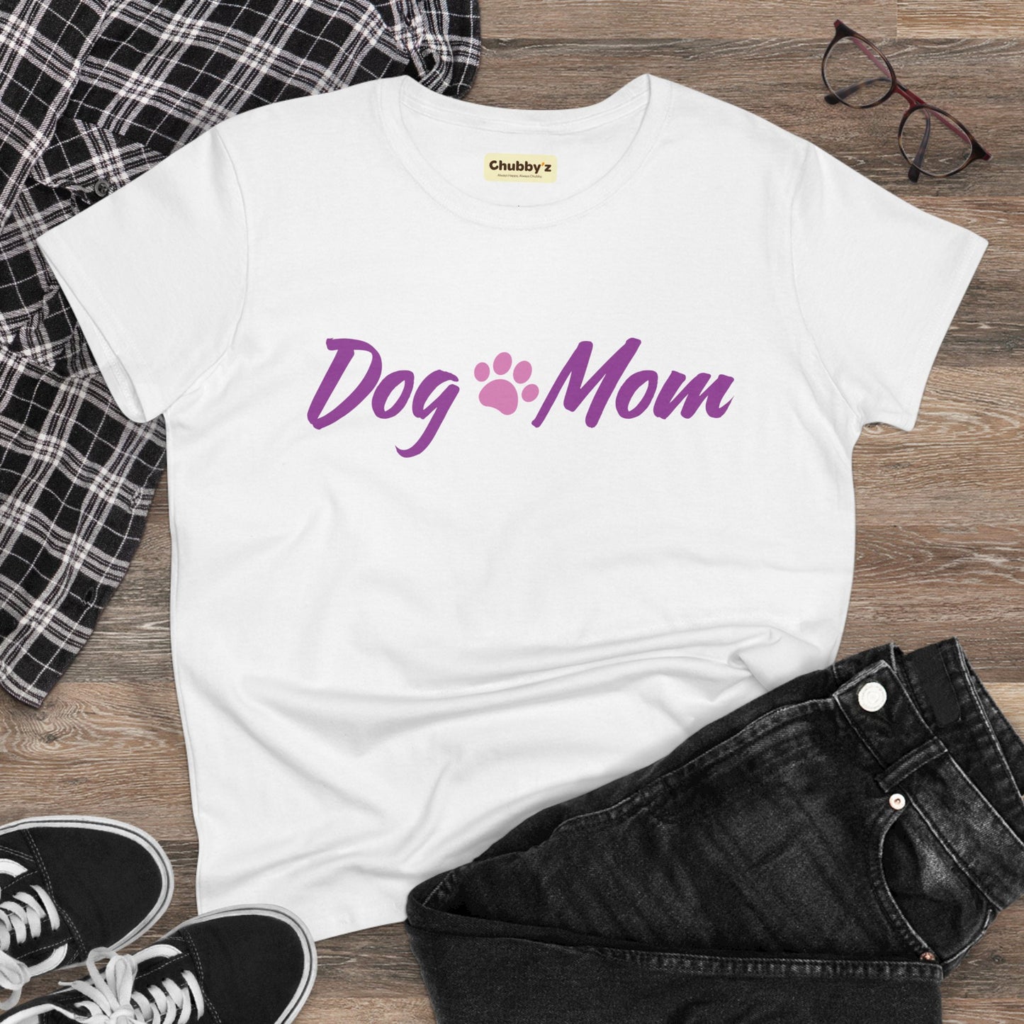 Dog Mom | Women's Midweight Cotton Tee