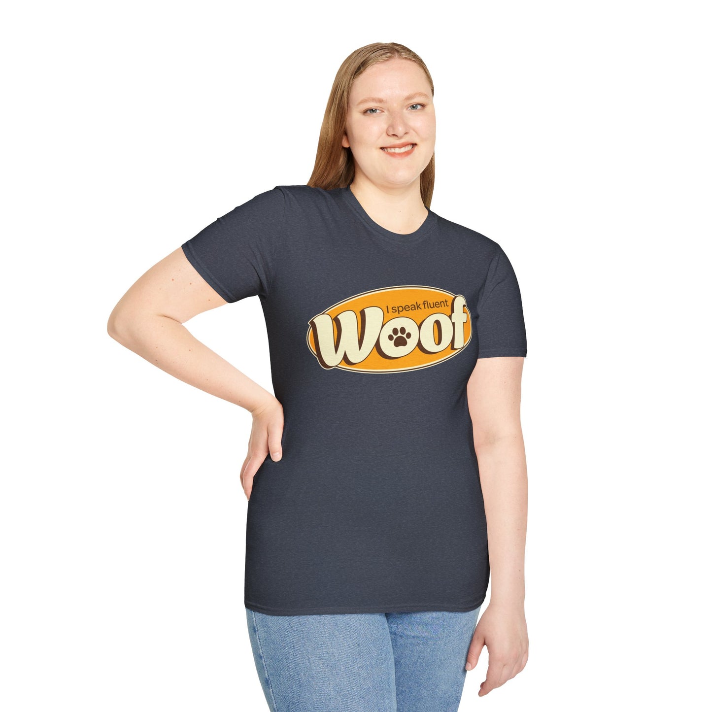 I Speak Fluent WOOF | Unisex Softstyle T-Shirt