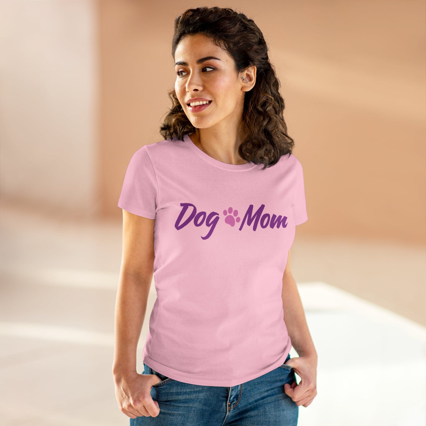 Dog Mom | Women's Midweight Cotton Tee