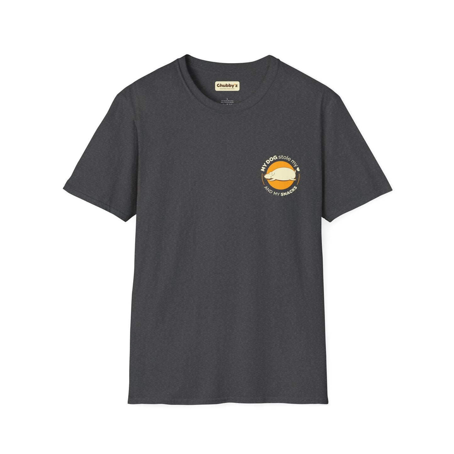 My Dog Stole My Heart - mini graphic | Unisex Softstyle T-Shirt