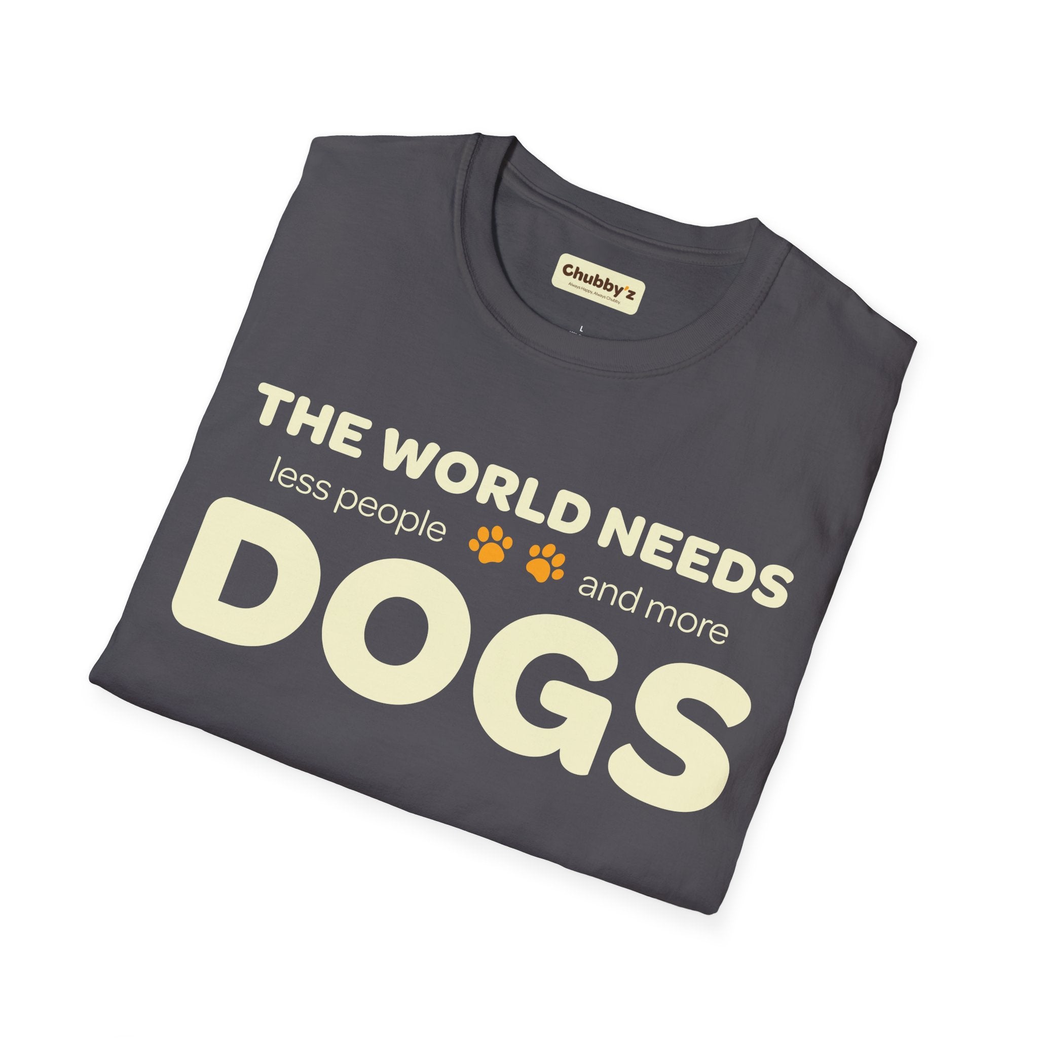 The world needs more dogs | Unisex Softstyle T-Shirt – Chubby'z
