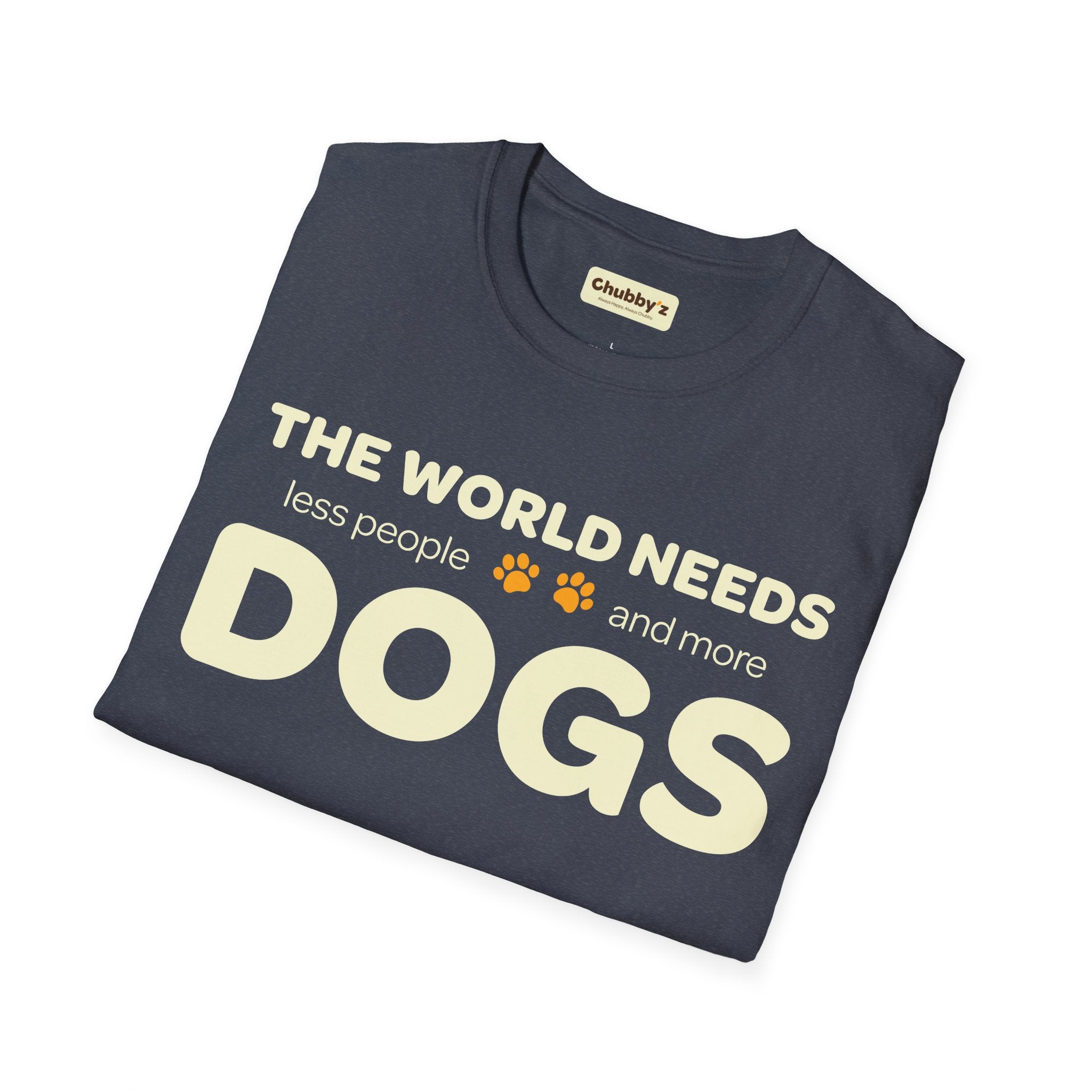 The world needs more dogs | Unisex Softstyle T-Shirt – Chubby'z