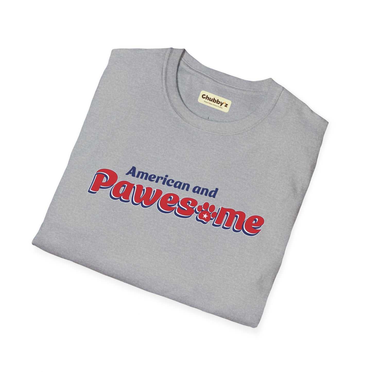 American and PAWESOME |  Unisex Softstyle T-Shirt