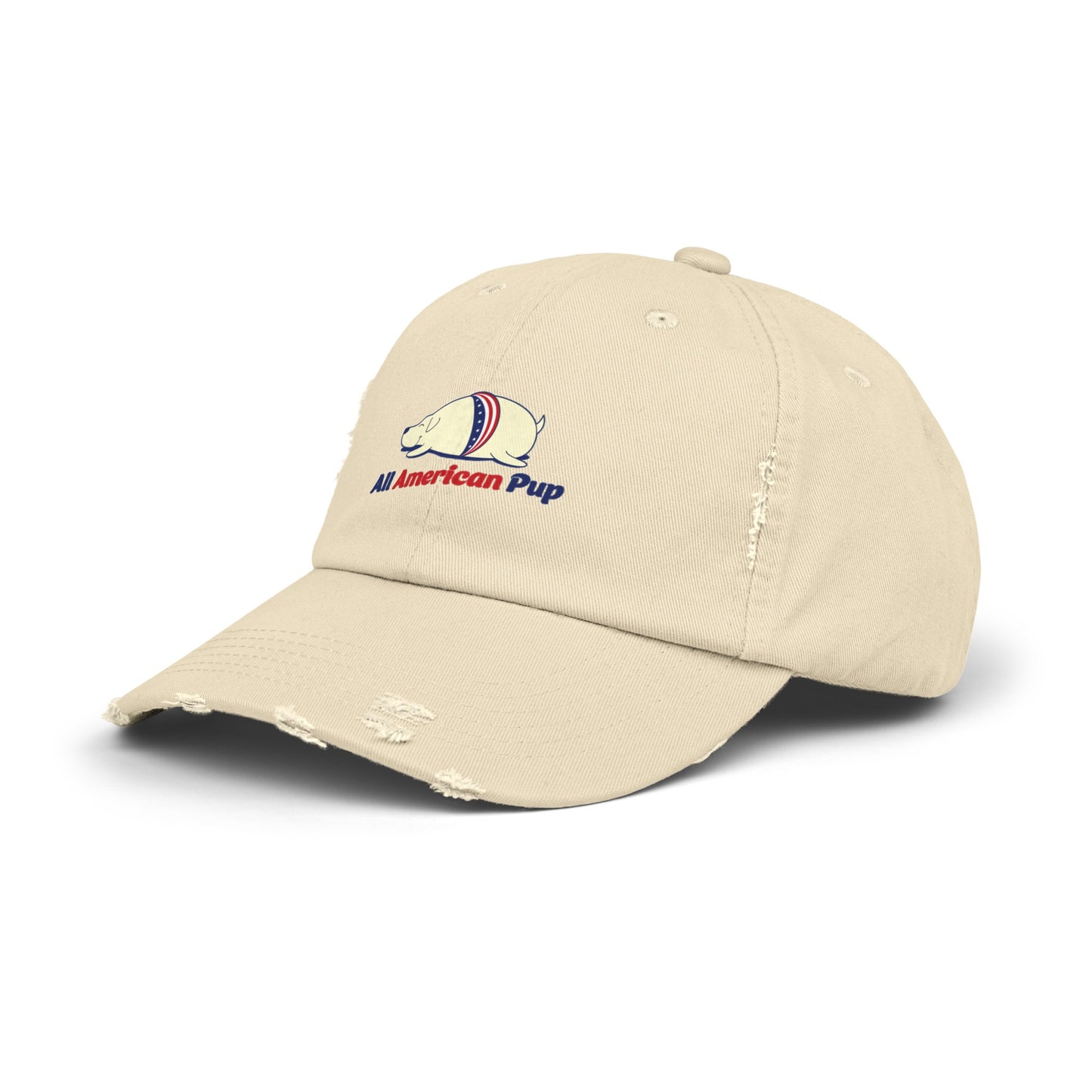 All American Pup | Unisex Distressed Cap