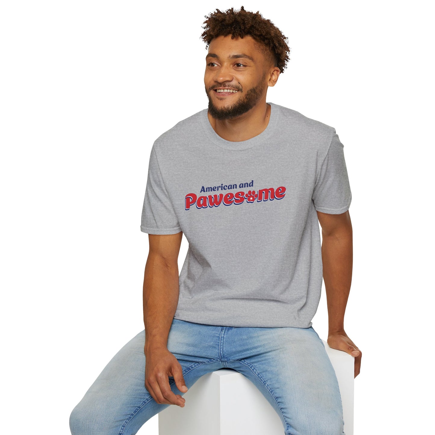 American and PAWESOME |  Unisex Softstyle T-Shirt