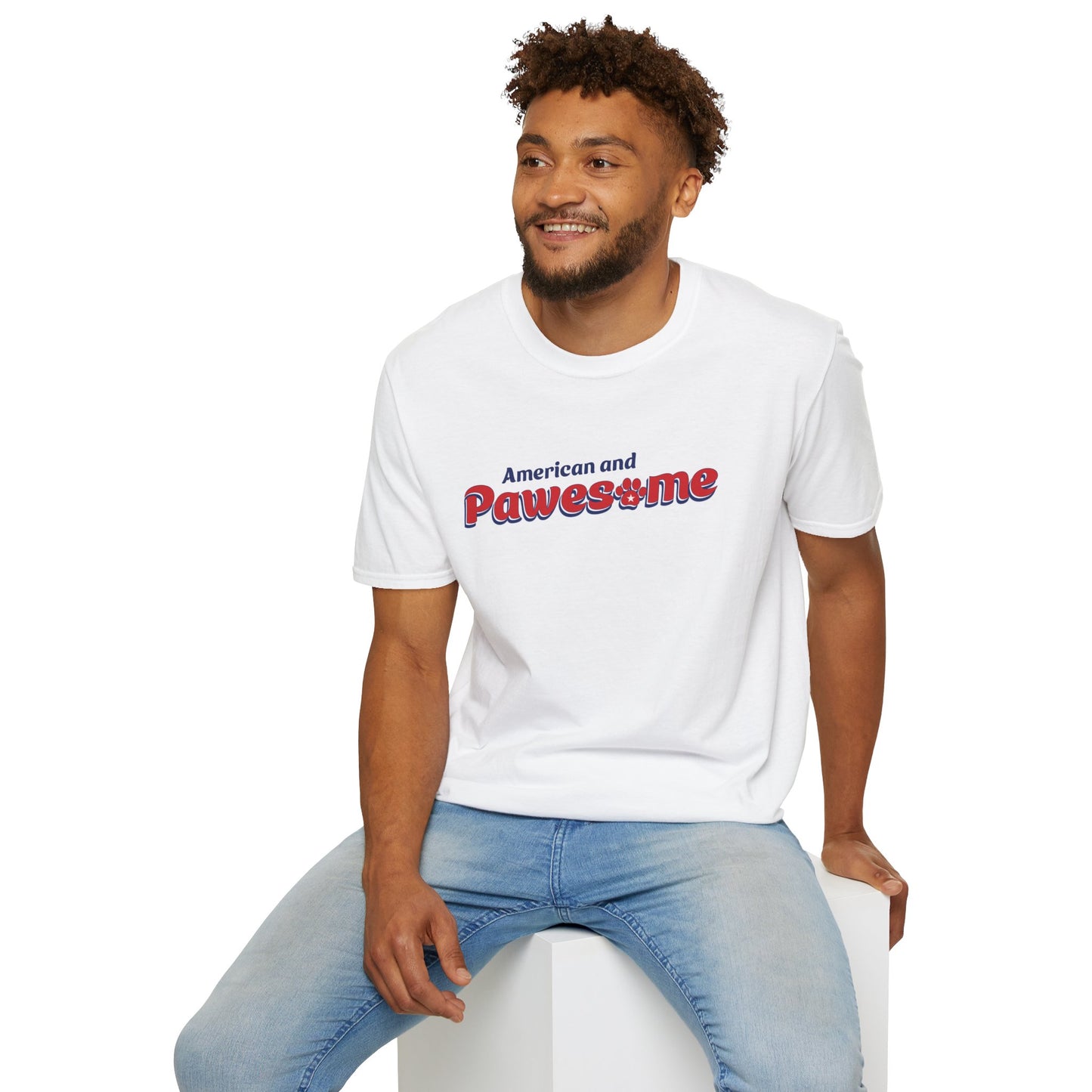 American and PAWESOME |  Unisex Softstyle T-Shirt