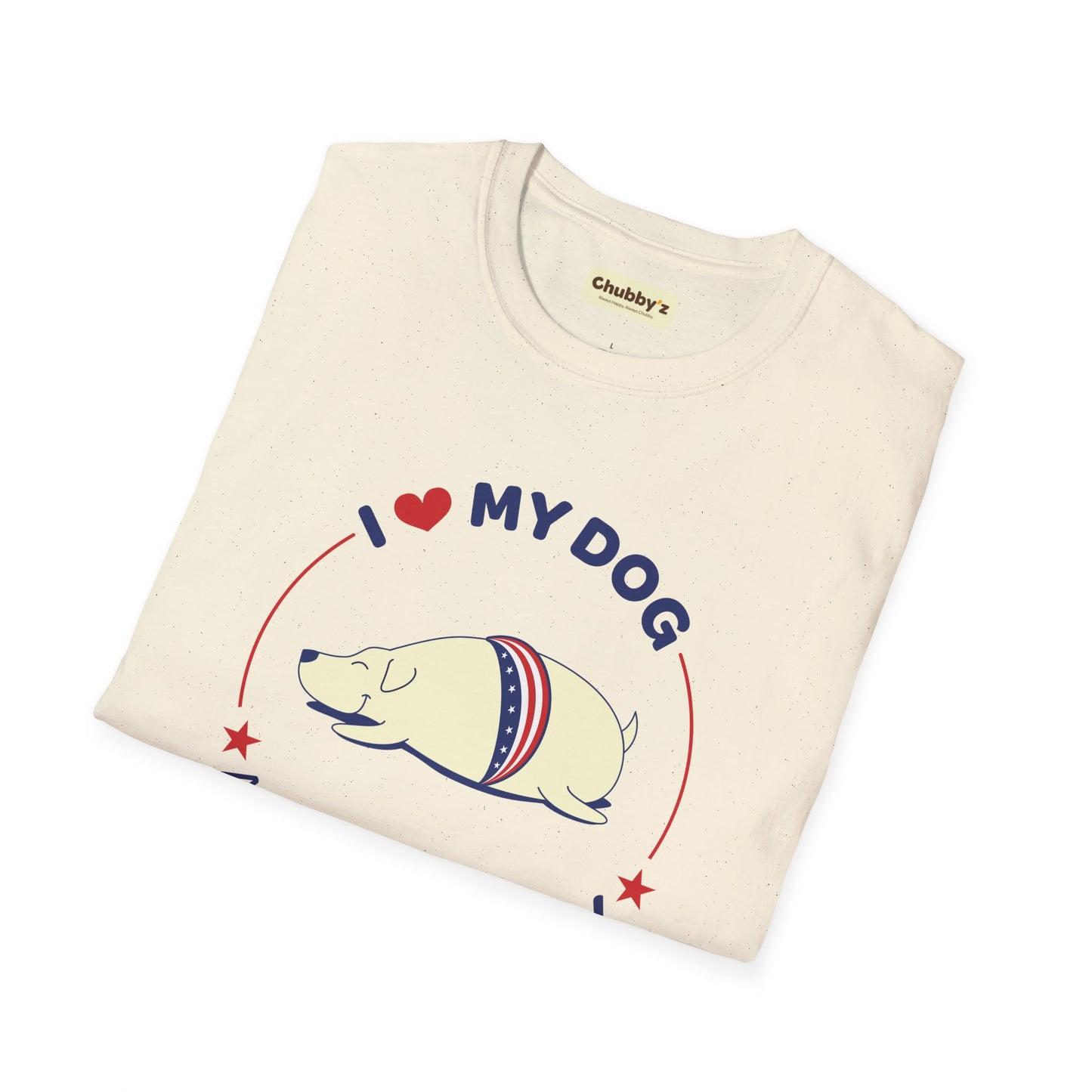 I Love My Dog & My Country |  Unisex Softstyle T-Shirt