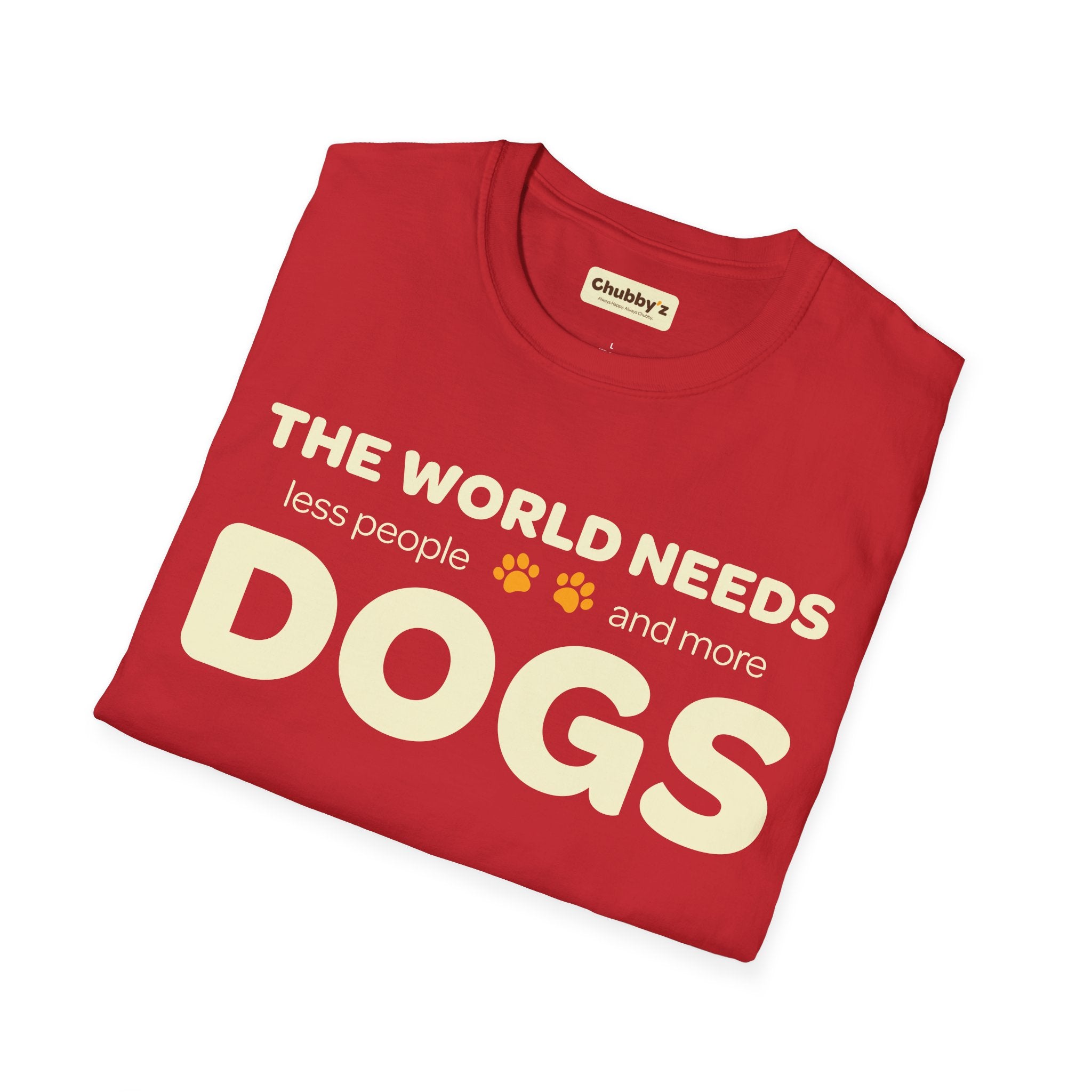 The world needs more dogs | Unisex Softstyle T-Shirt – Chubby'z