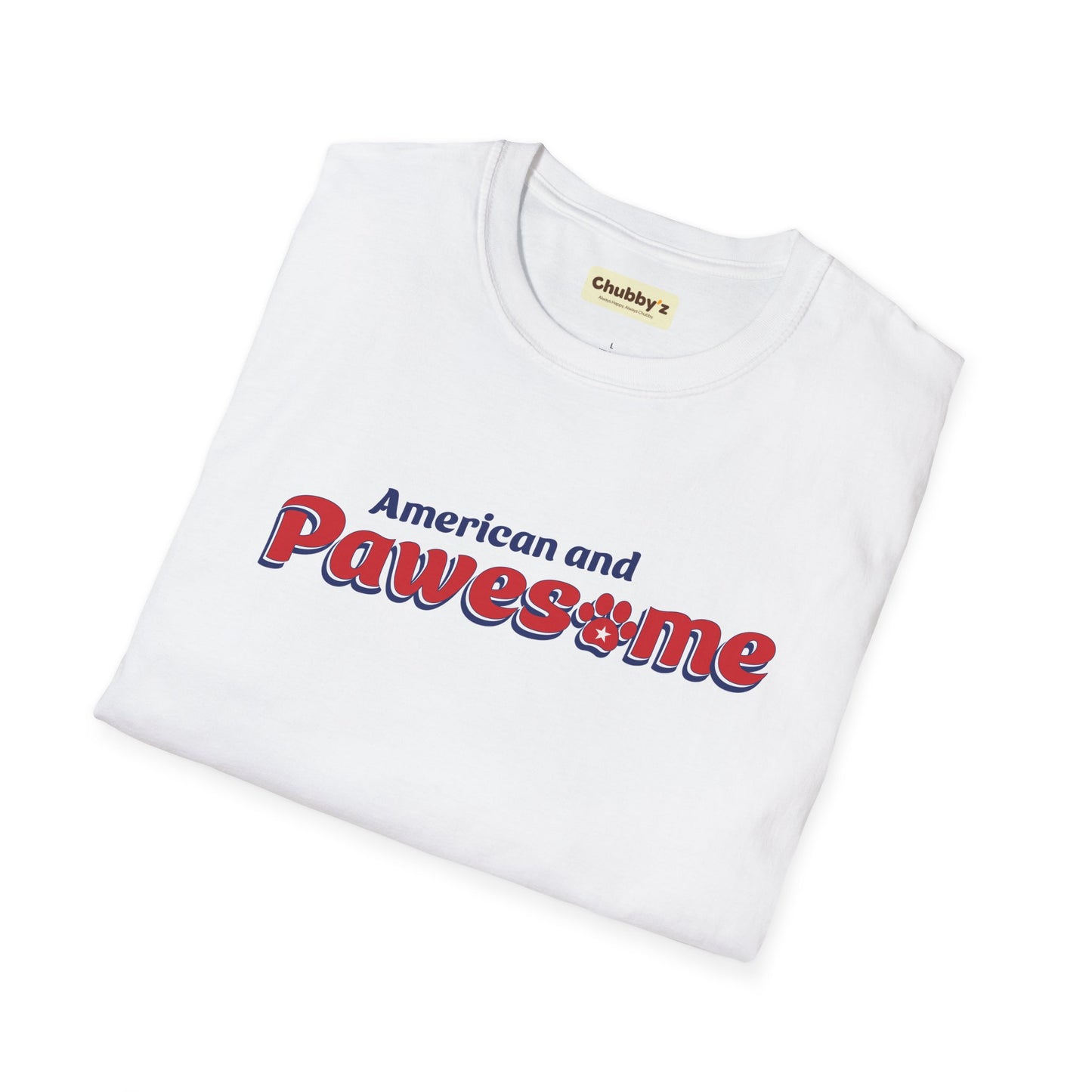 American and PAWESOME |  Unisex Softstyle T-Shirt